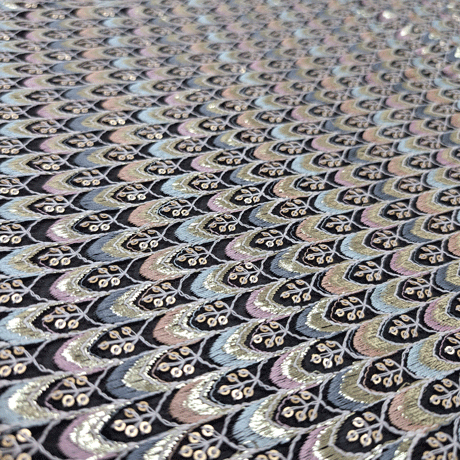 پارچه حریر سوزن دوزی هندی 12 رنگ 1 