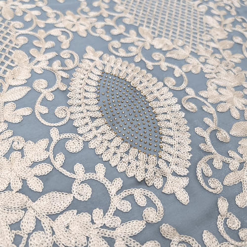 پارچه حریر سوزن دوزی هندی 10 رنگ 10-3 