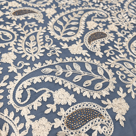 پارچه حریر سوزن دوزی هندی 19 رنگ 19-1 