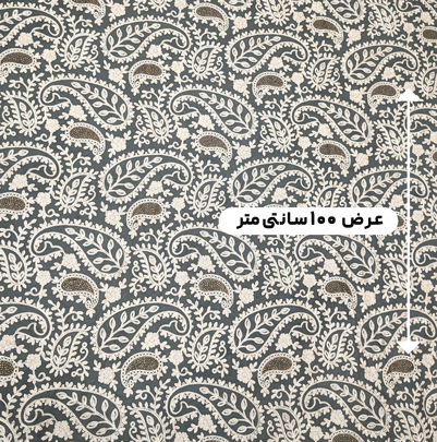 پارچه حریر سوزن دوزی هندی 19 رنگ طوسی 