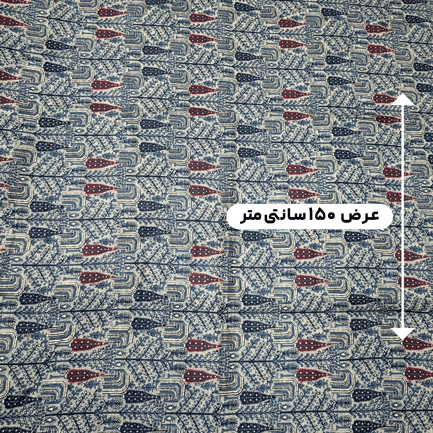 پارچه نخی باتیک هندی طرح 4 رنگ 4-5 
