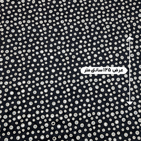 پارچه تافته آینه دوزی هندی 244 رنگ مشکی 