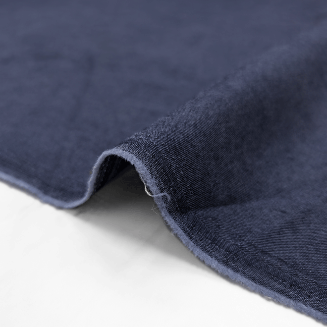 پارچه جین کاغذی هندی رنگ سرمه ای سوخته 