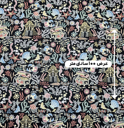 پارچه لینن سوزن دوزی هندی 148 رنگ 1 