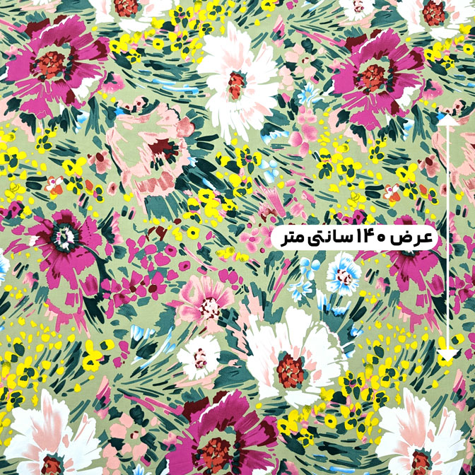 پارچه نخی گلدار رنگ 797-1 