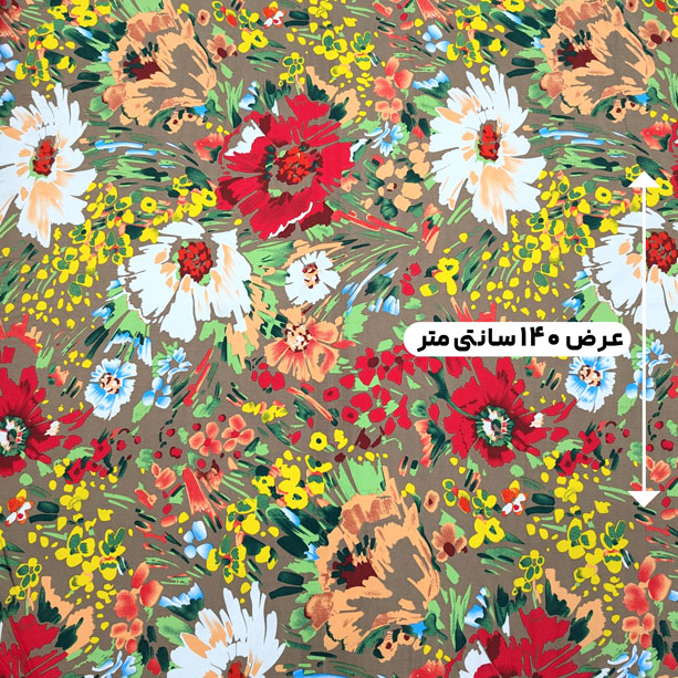 پارچه نخی گلدار رنگ 797-2 