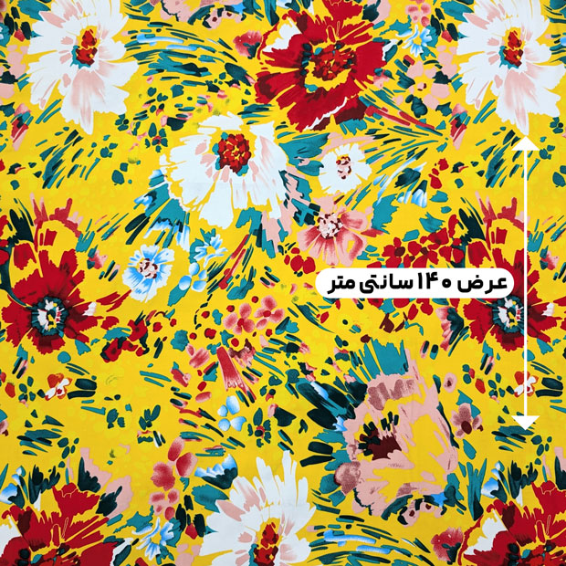 پارچه نخی گلدار رنگ 797-3 