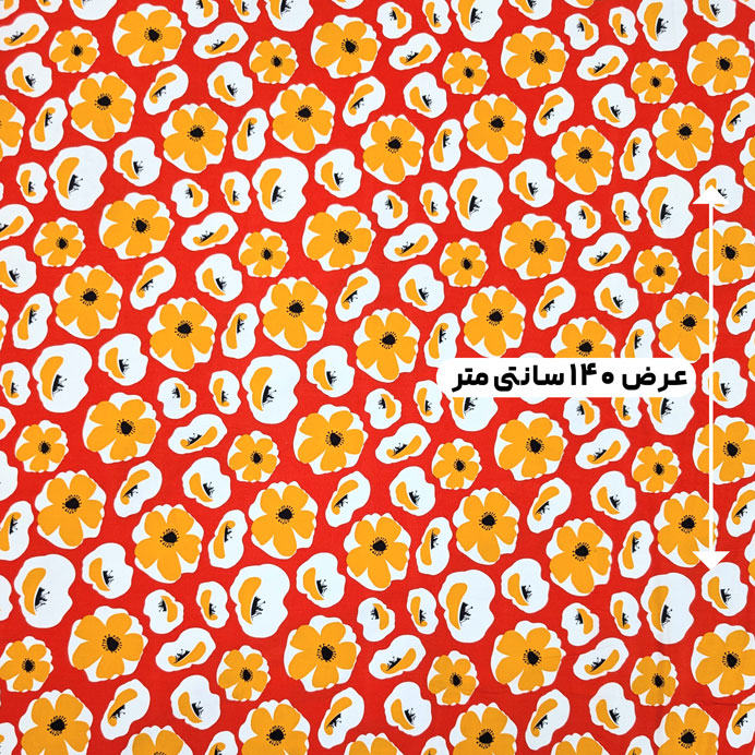 پارچه نخی گلدار رنگ 806-1 