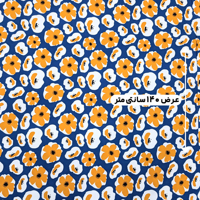 پارچه نخی گلدار رنگ 806-2