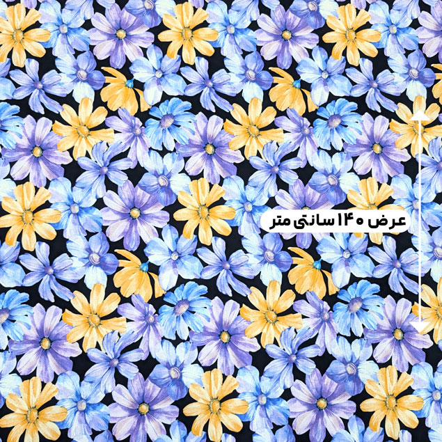 پارچه نخی گلدار رنگ 811 