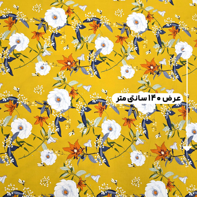 پارچه نخی گلدار رنگ 816