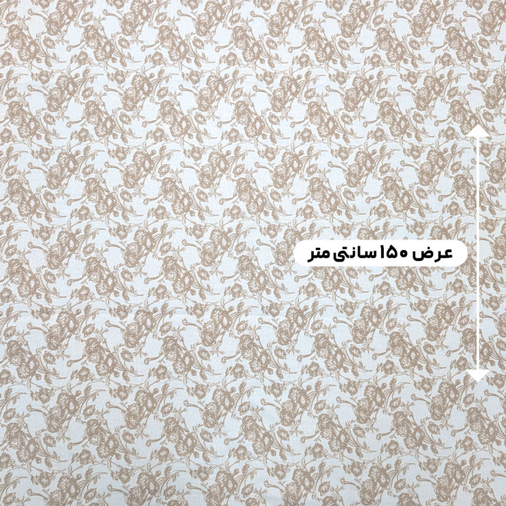 پارچه ژاکارد پنبه لمه 2003 رنگ کاراملی 