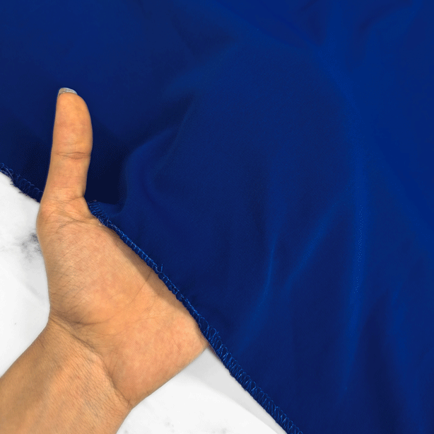 پارچه کرپ سیلک مارینا رنگ جوهری 