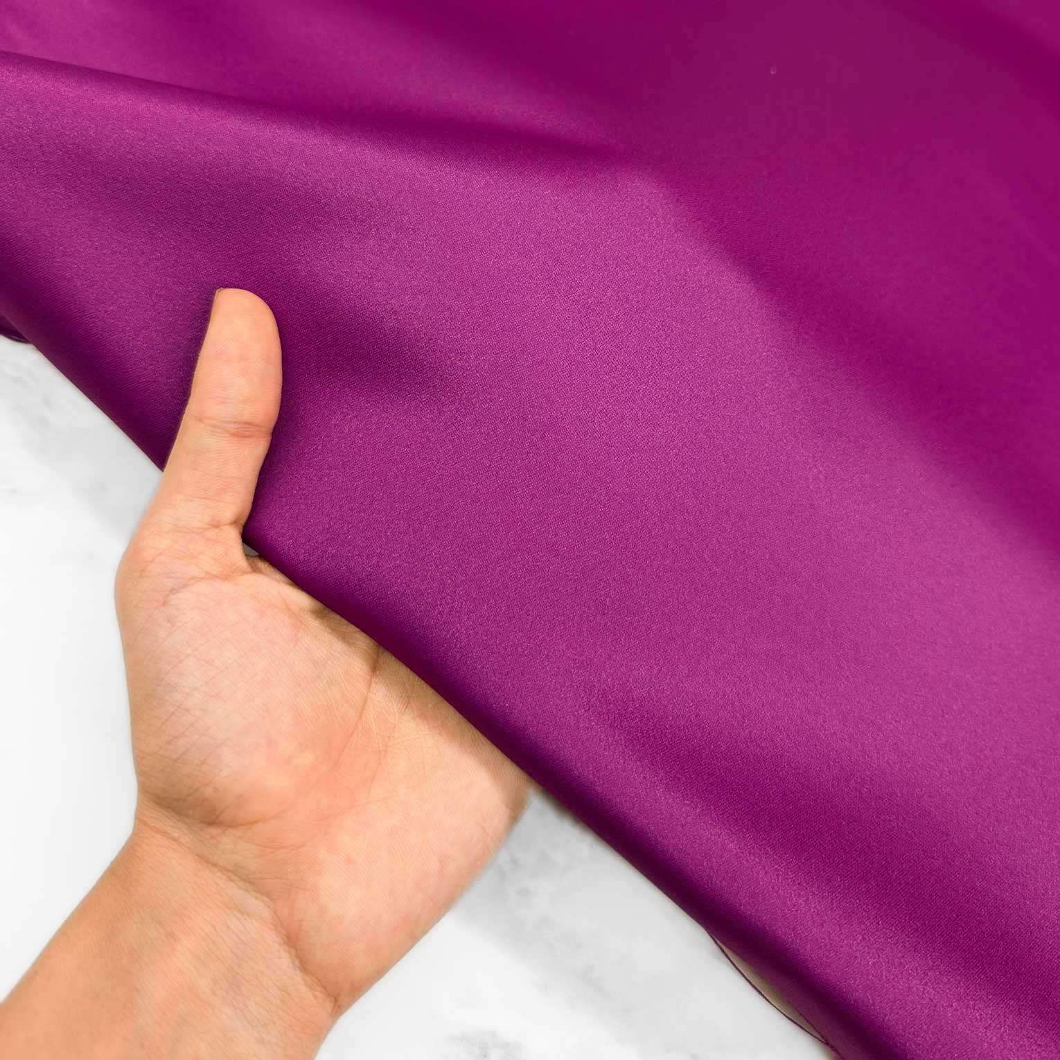 پارچه ساتن آمریکایی رنگ 66 ارغوانی 