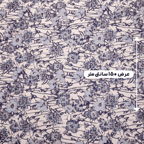 پارچه ژاکارد پنبه 4095 رنگ سرمه ای بنفش 