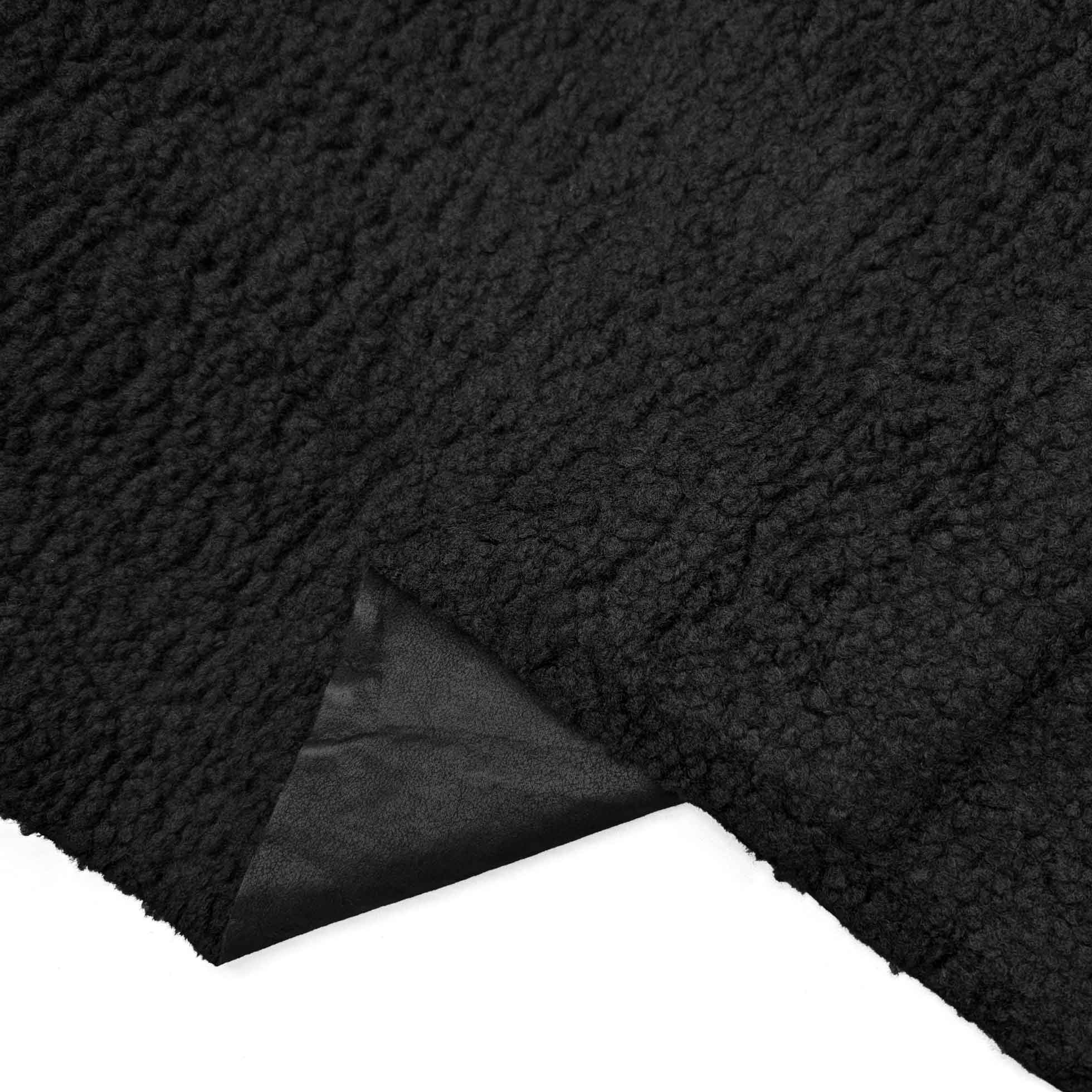 پارچه چرم بوفالو رنگ مشکی 