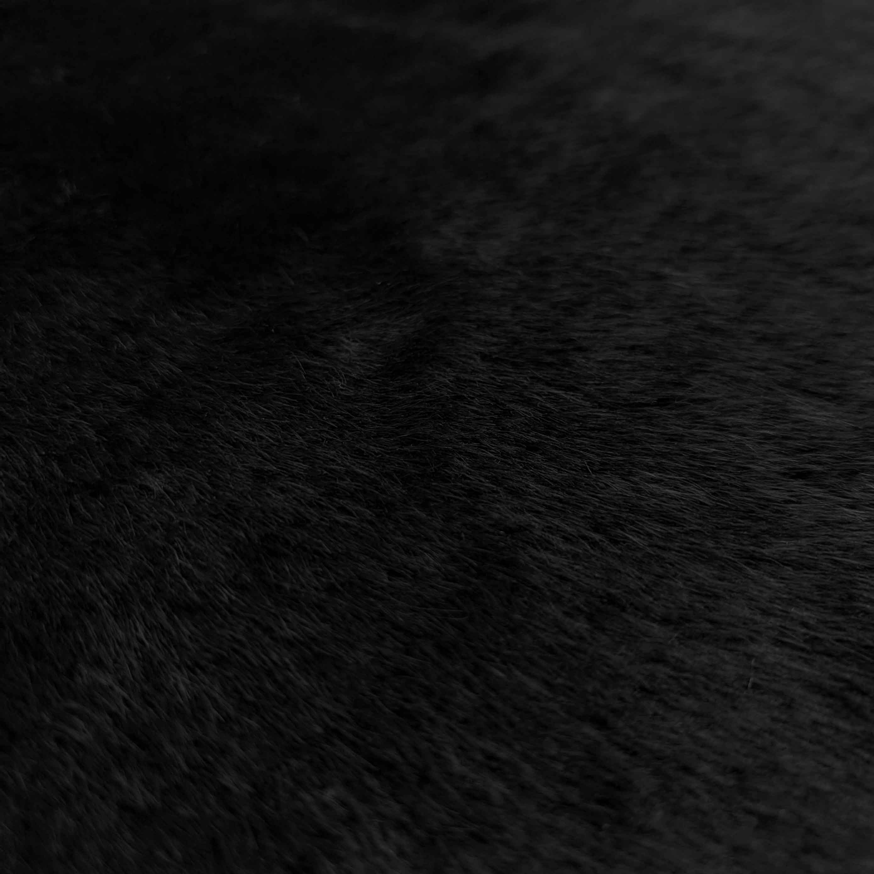 پارچه خز پرز کوتاه رنگ مشکی 