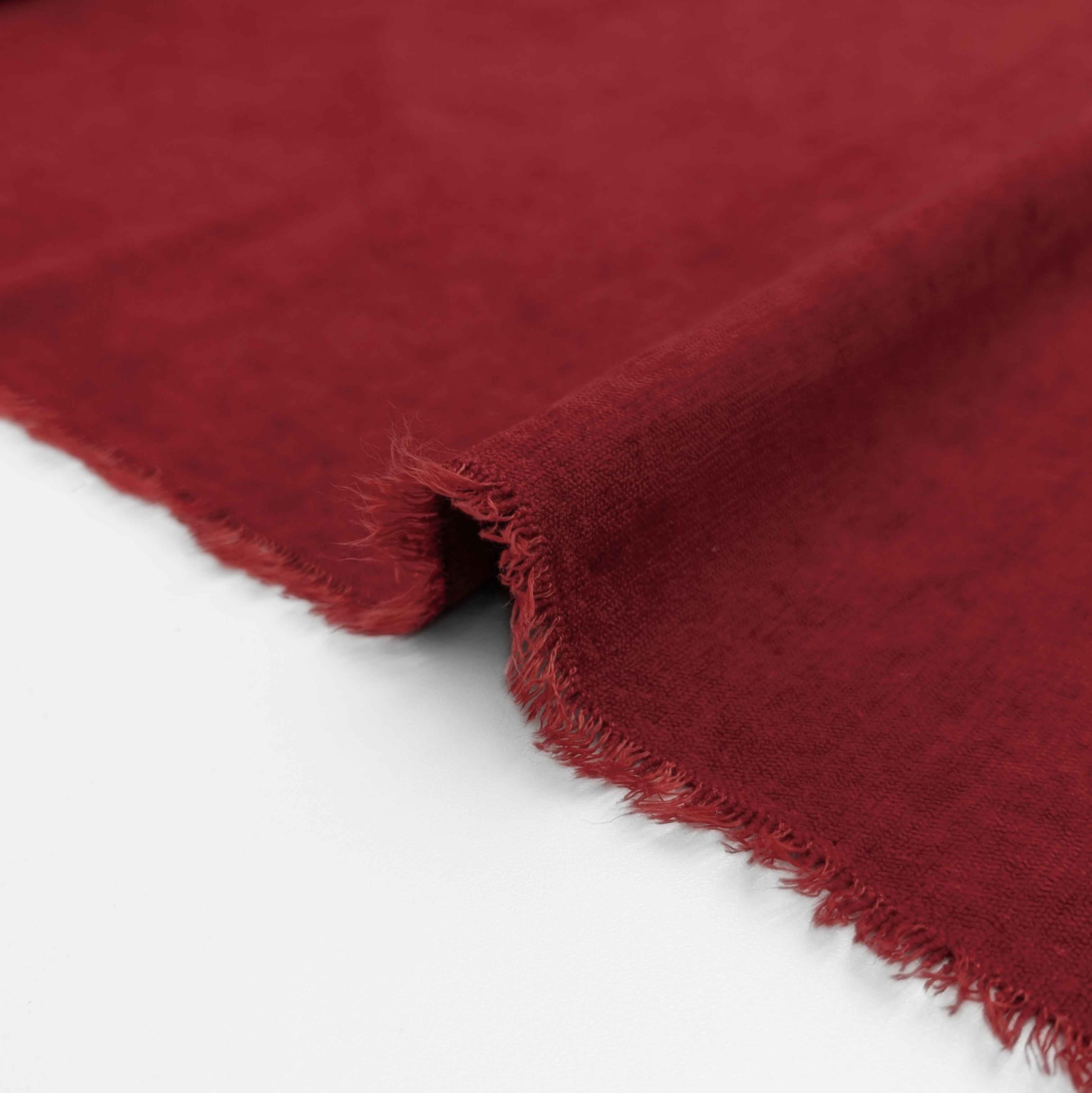 پارچه بوکله ساده رنگ قرمز 