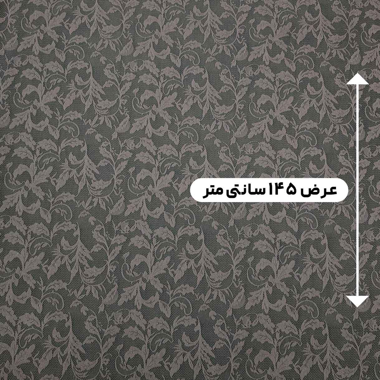 پارچه ژاکارد دانتل 225 رنگ ارتشی شکلاتی 