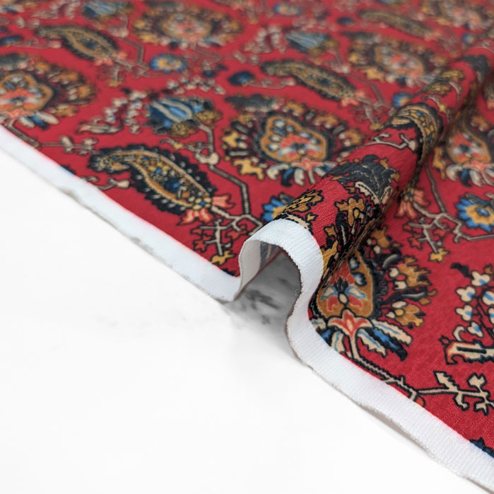 پارچه کتان لمه طرحدار رنگ 66 