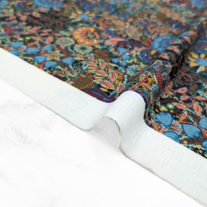 پارچه کتان لمه طرحدار رنگ 65 