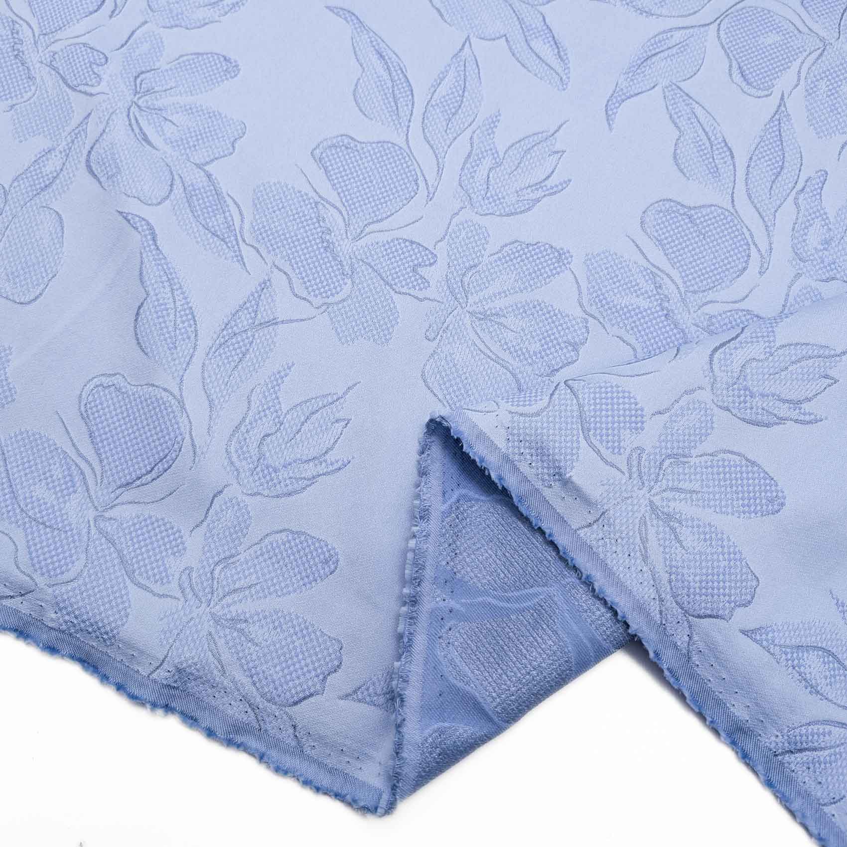 پارچه ژاکارد تافته 226 رنگ آسمانی 