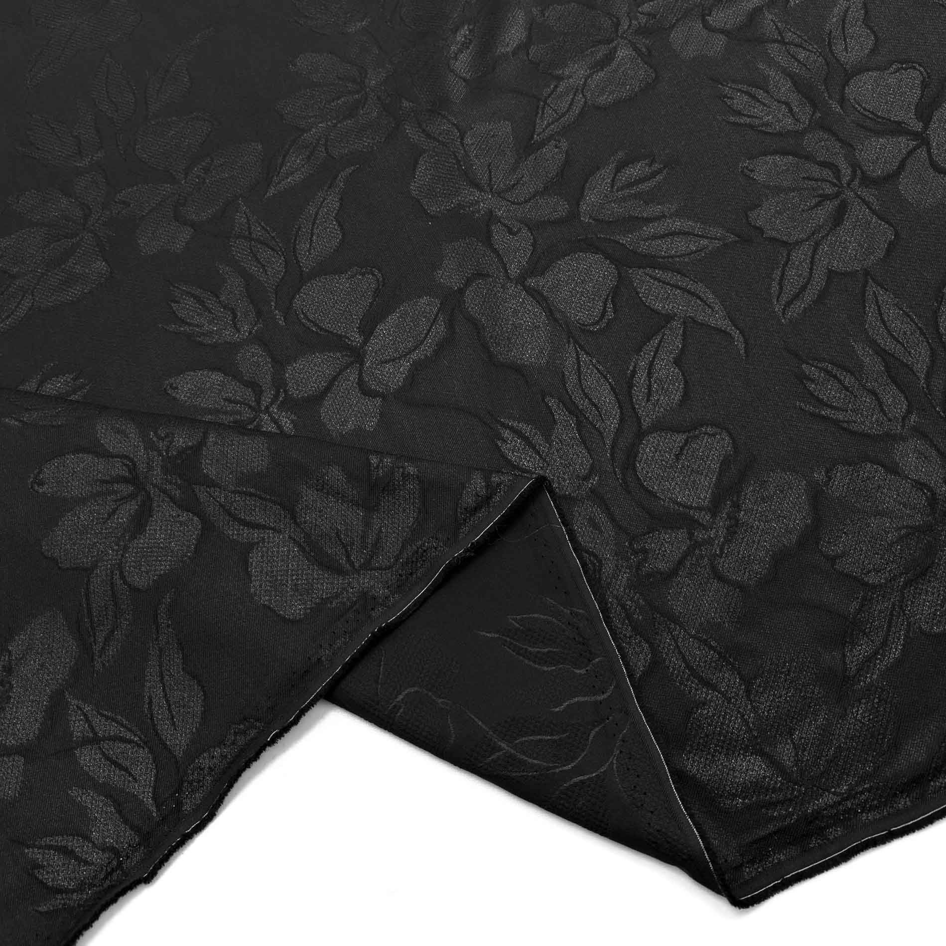 پارچه ژاکارد تافته 226 رنگ مشکی 