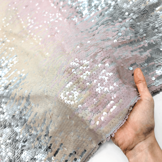 پارچه تور پولک دوزی مولتی رنگ 11 مولتی کالر 