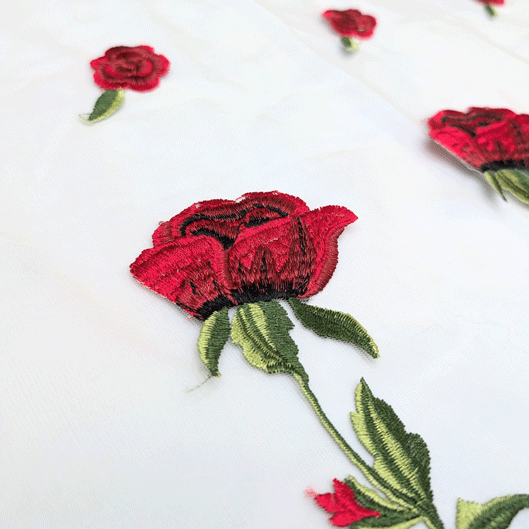 پارچه تور گلدوزی رنگ 17 