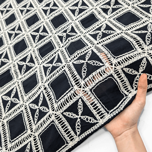 پارچه گیپور قیطون رنگ 7 