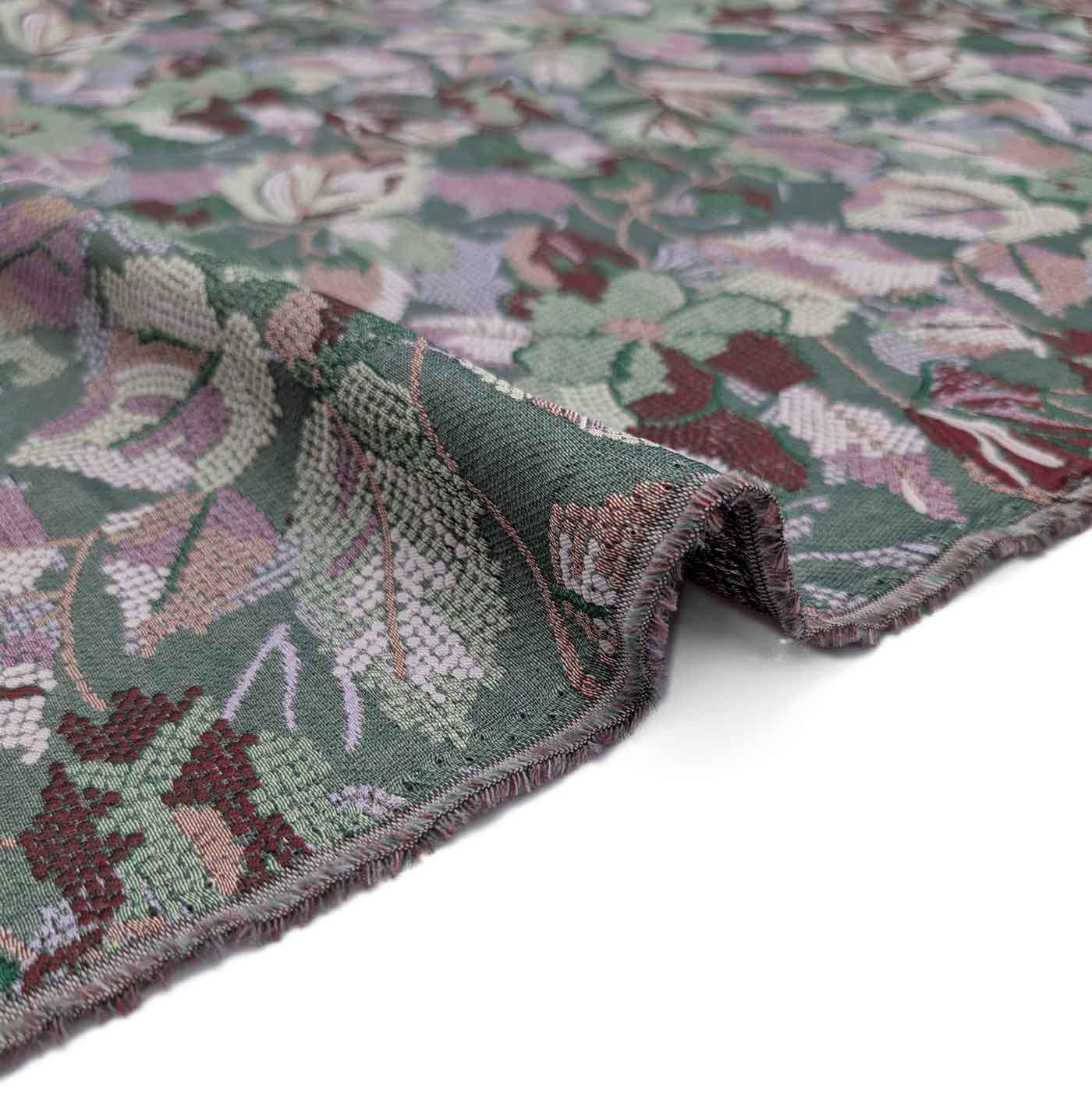 پارچه ژاکارد ترک 231 رنگ طوسی سبز 