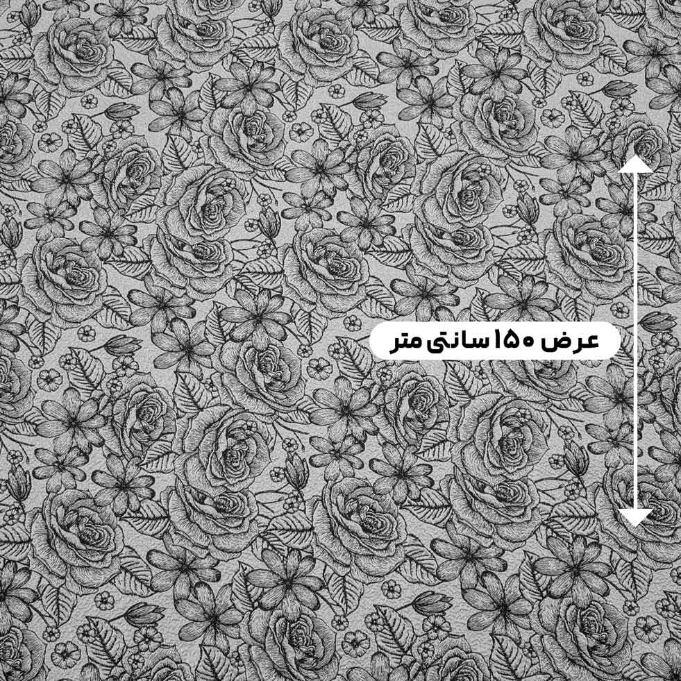 پارچه ژاکارد پفکی ترک 228 رنگ طوسی مشکی 