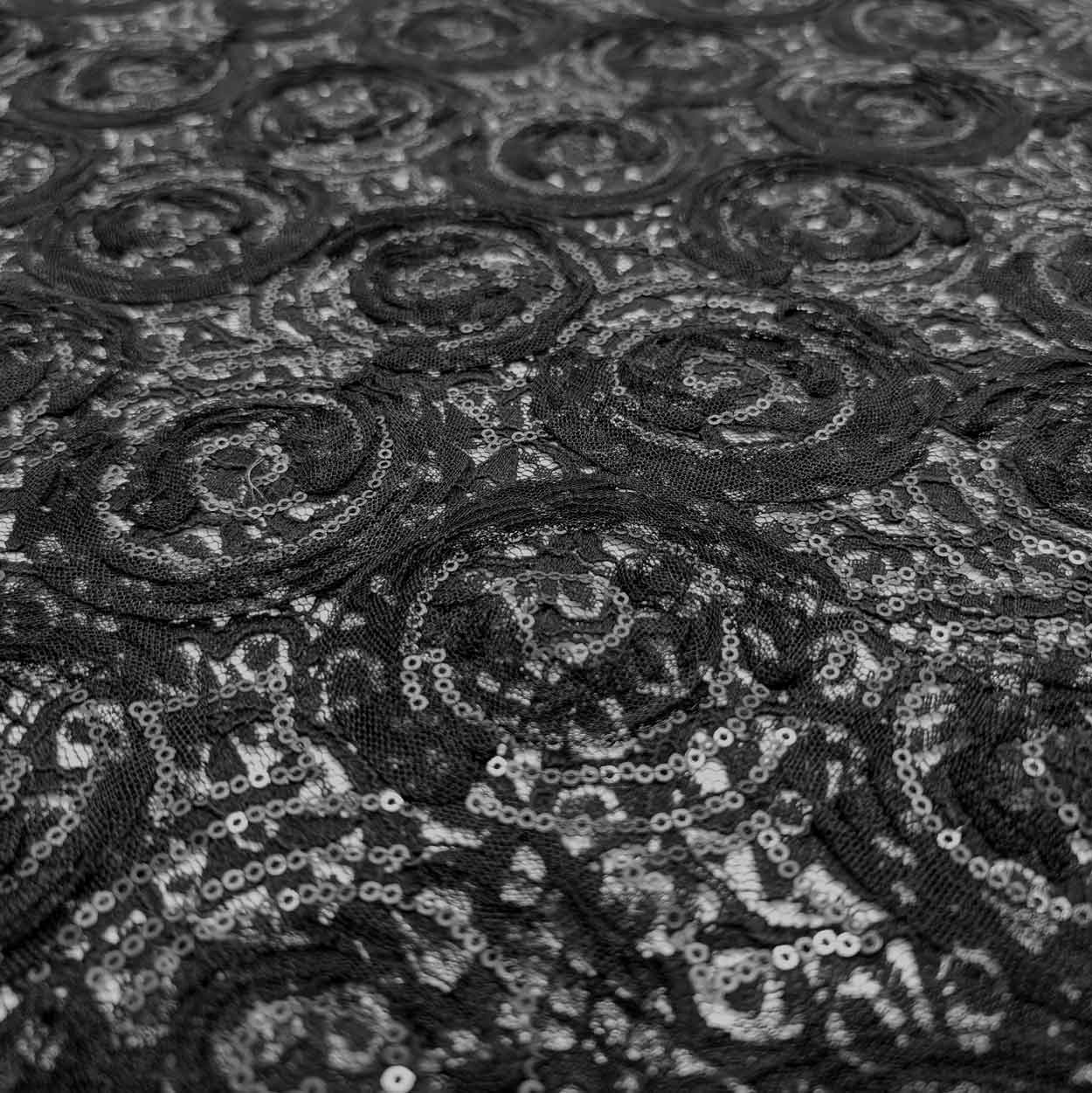 پارچه دانتل پچ ورک 9 رنگ مشکی 