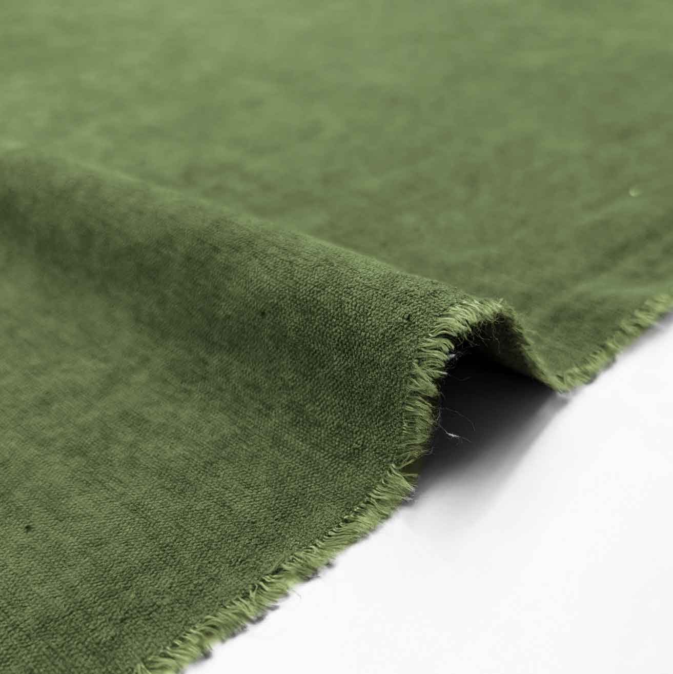 پارچه بوکله ساده رنگ سبز زارا 