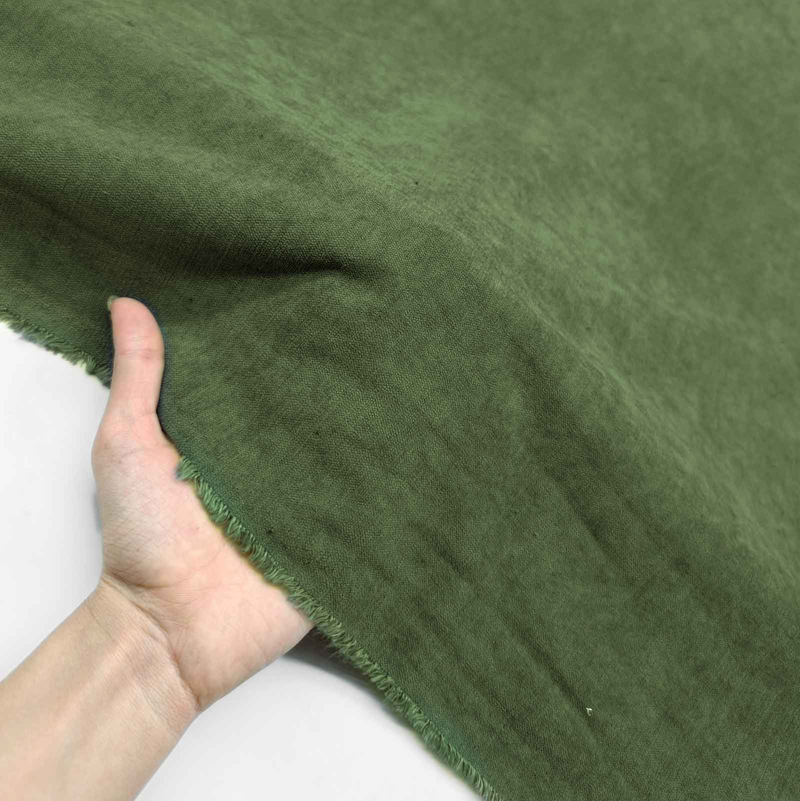 پارچه بوکله ساده رنگ سبز زارا 