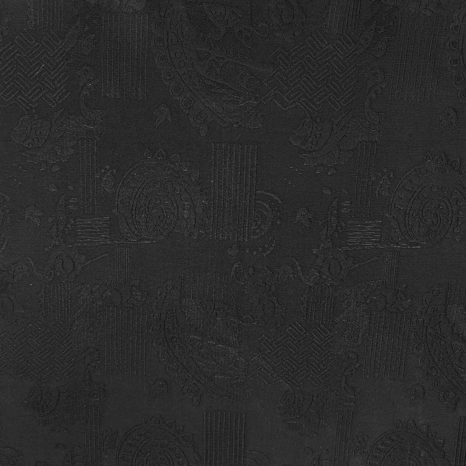 پارچه ژاکارد کتان 234 رنگ مشکی 