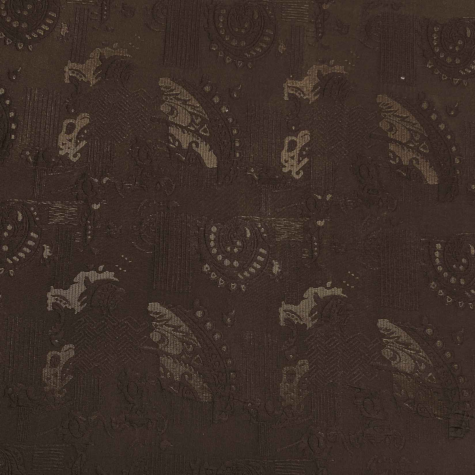 پارچه ژاکارد کتان 234 رنگ شکلاتی 