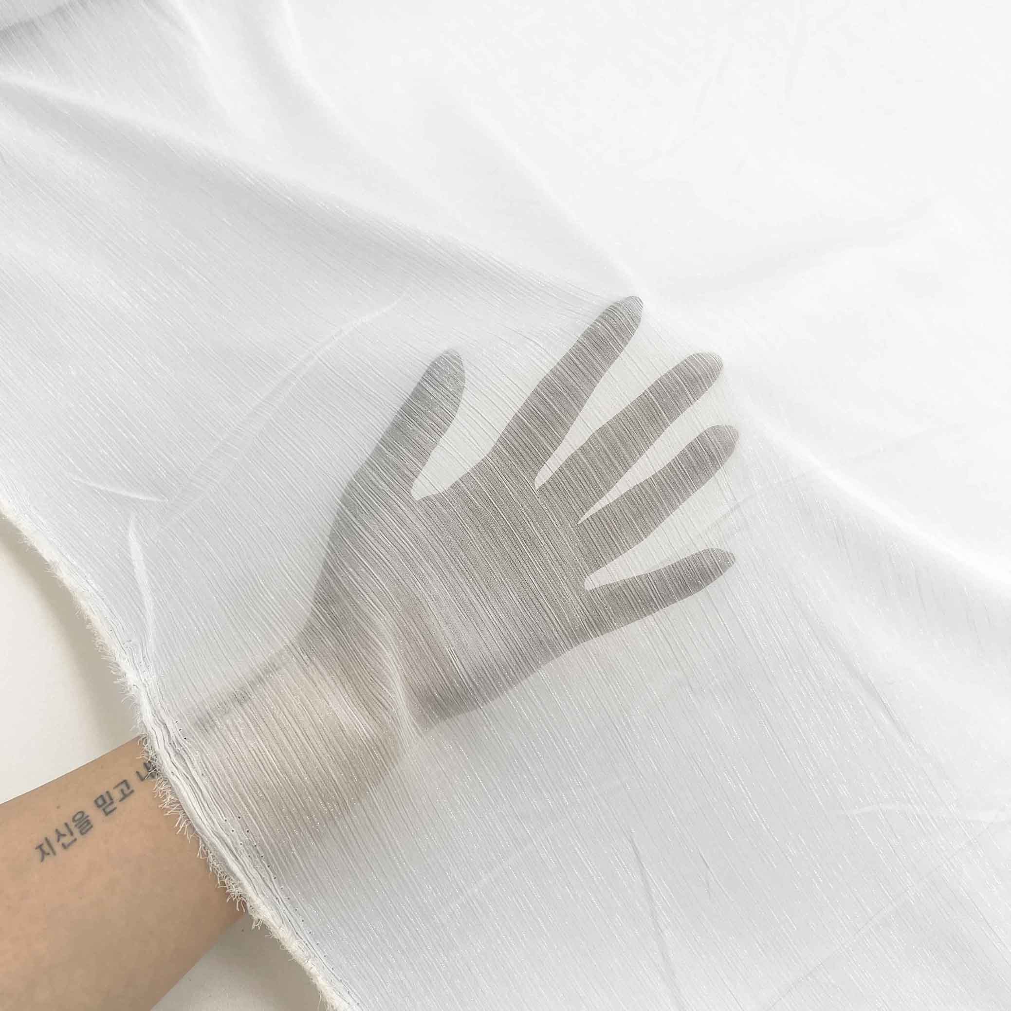 پارچه حریر شاین رنگ آف وایت 