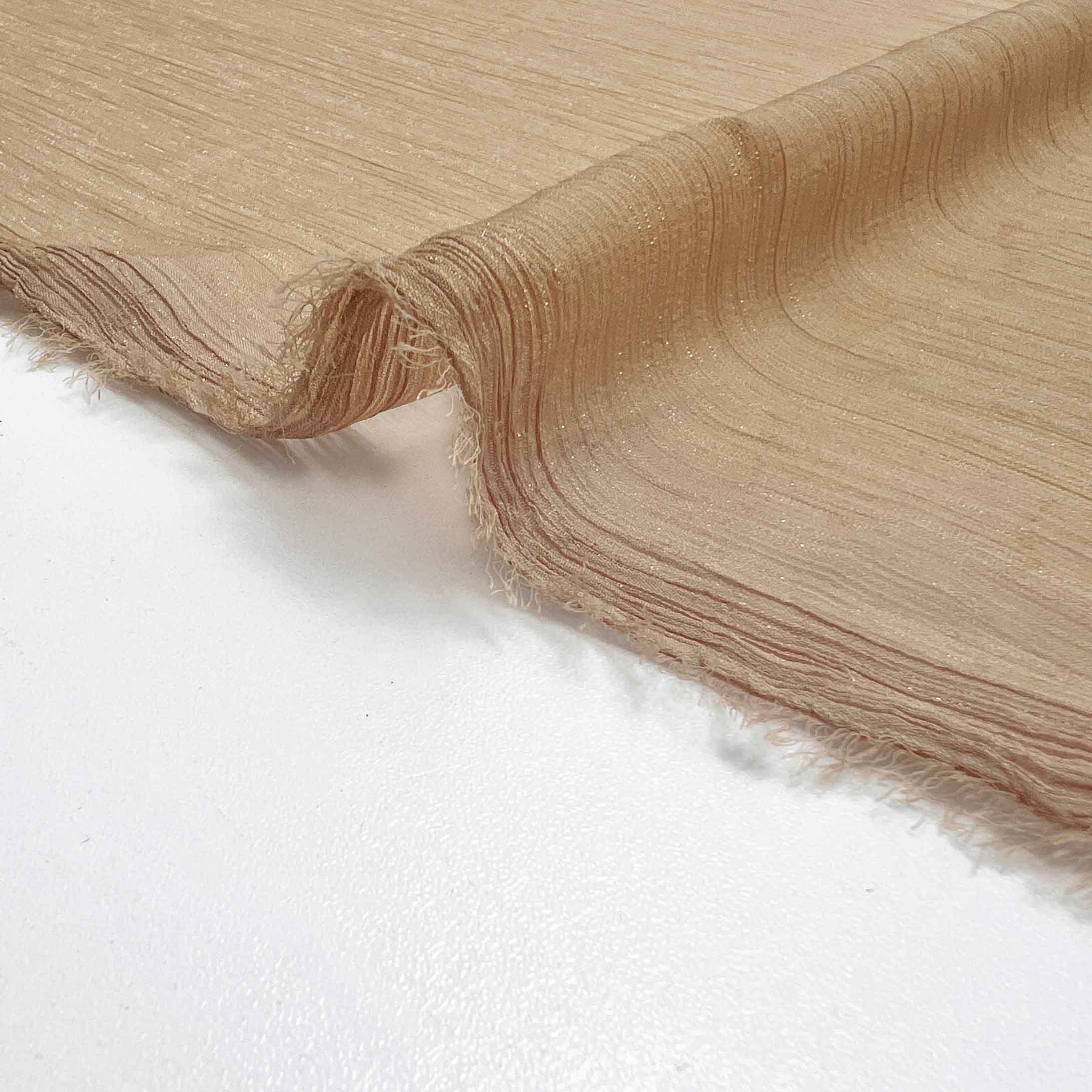 پارچه حریر شاین رنگ نسکافه ای 