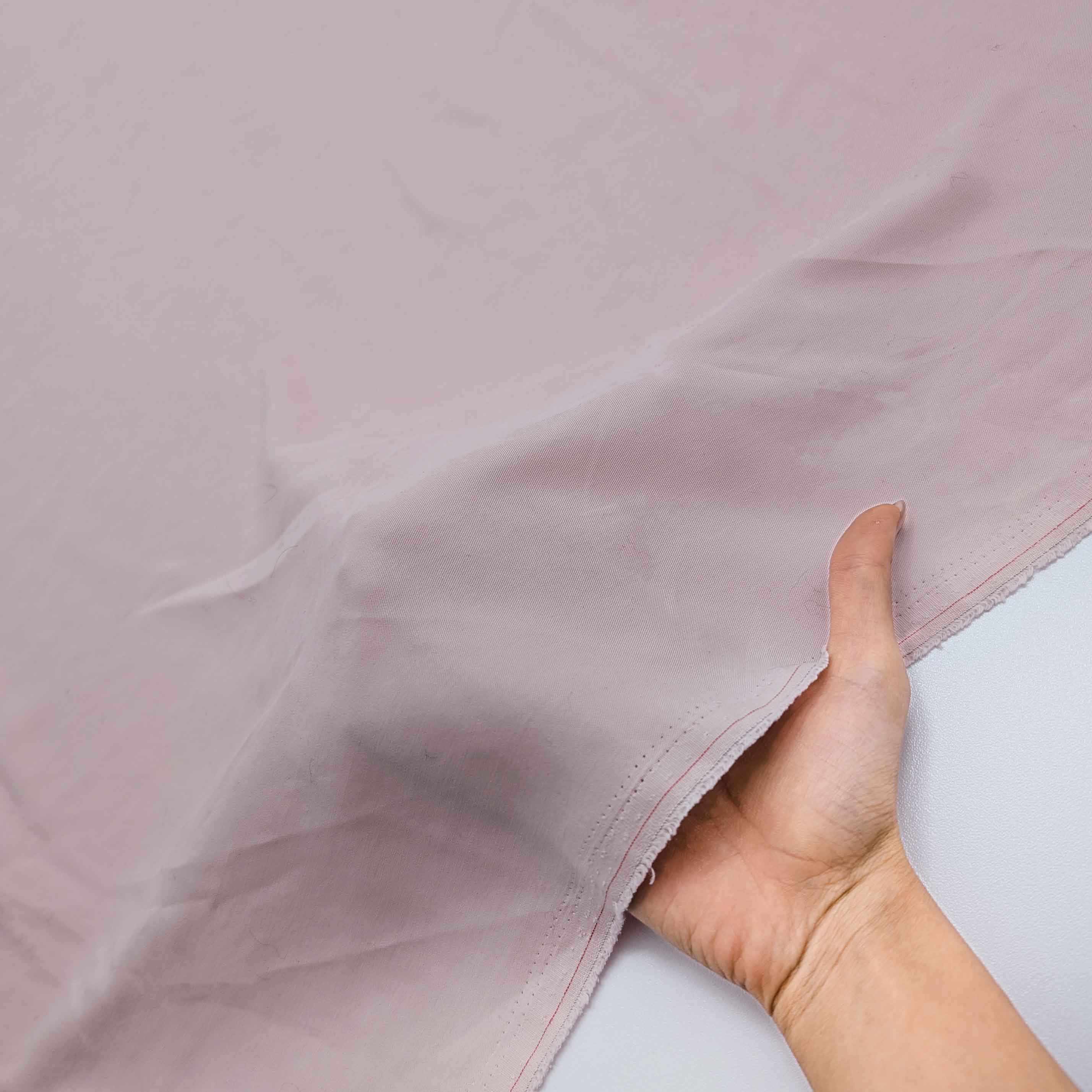 پارچه لیوسل ساده رنگ صورتی پاستیلی 