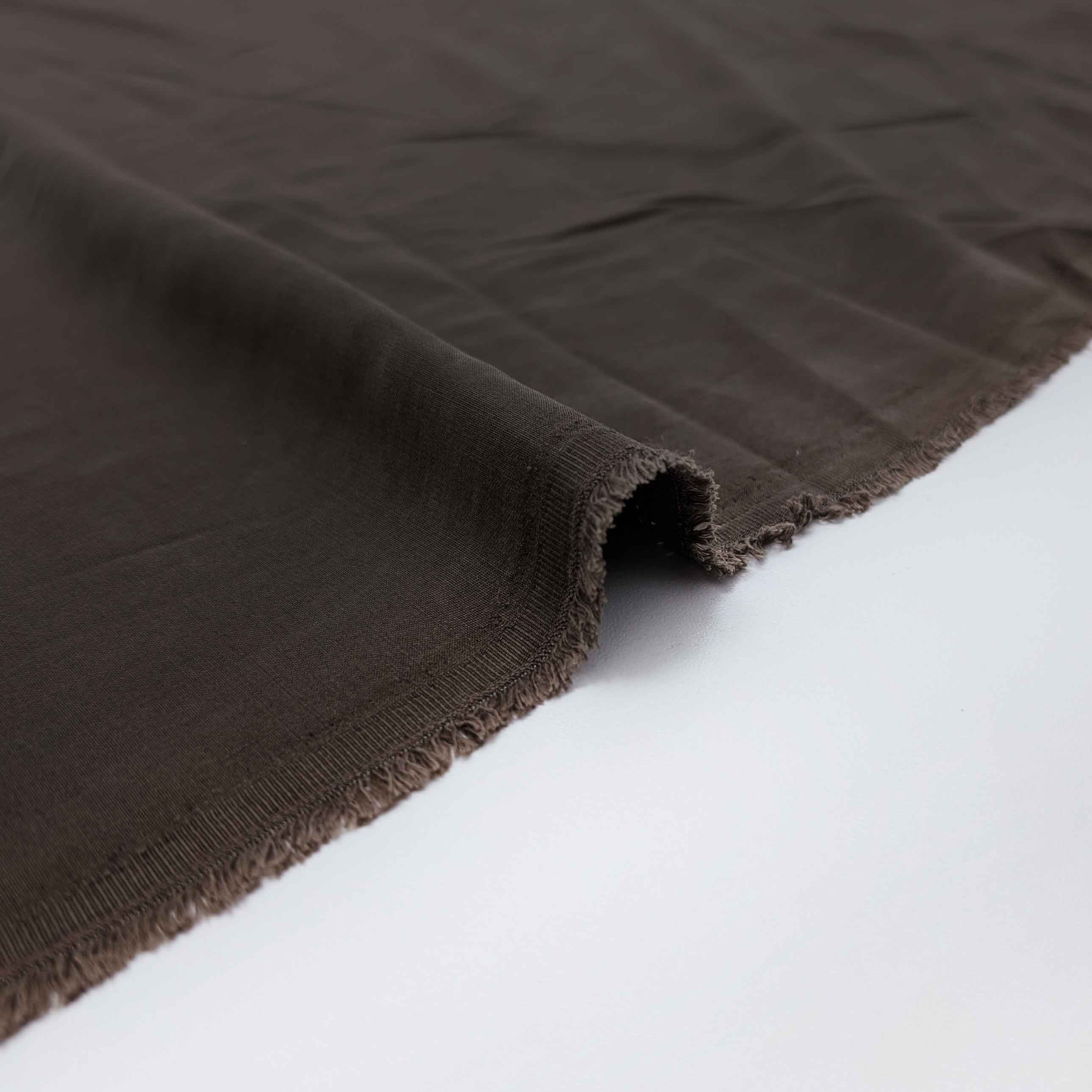 پارچه لیوسل ساده رنگ شکلاتی 