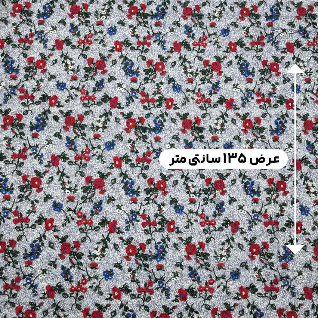 پارچه تور گلدوزی رنگ 22 