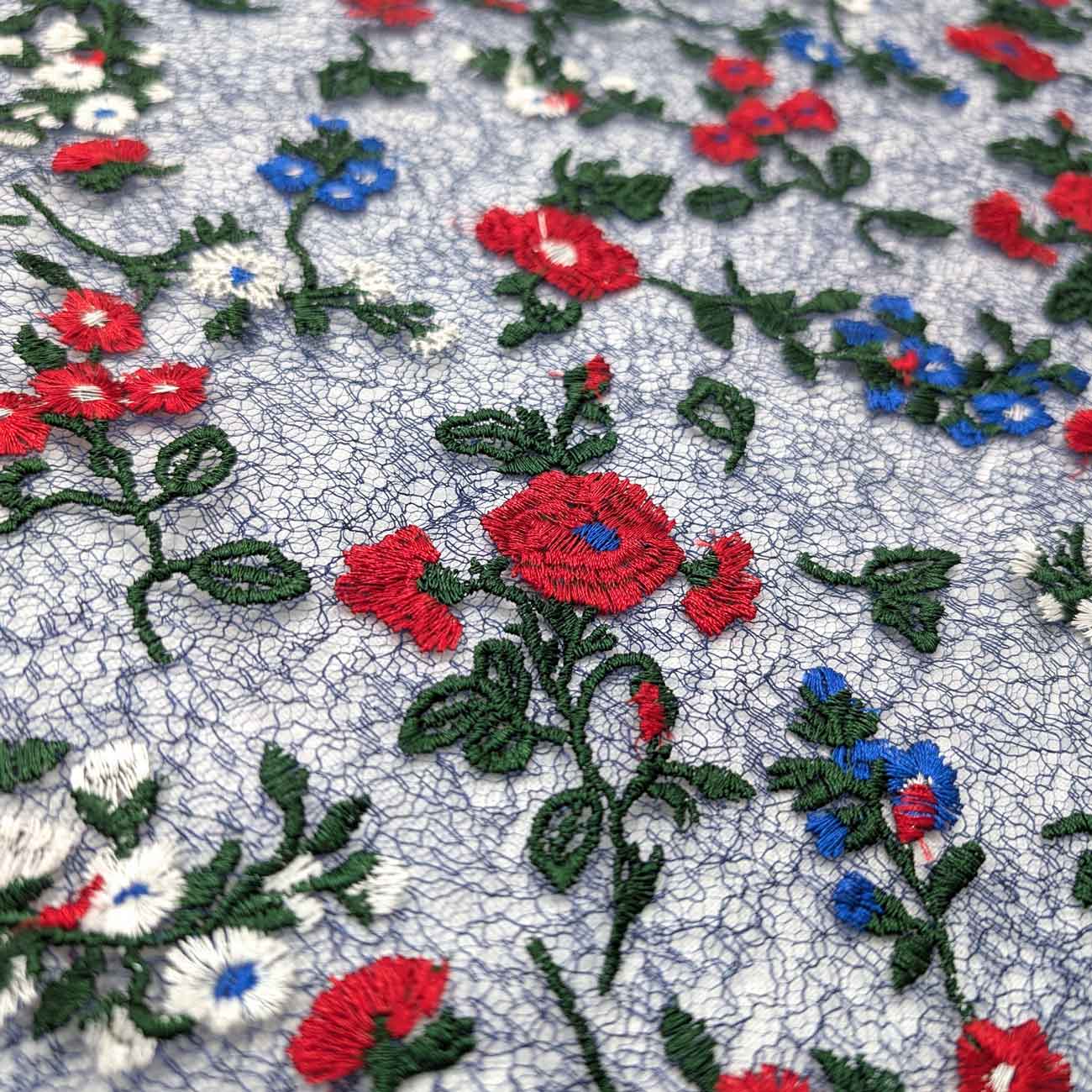 پارچه تور گلدوزی رنگ 22 