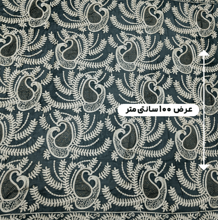 پارچه حریر سوزن دوزی هندی 16 رنگ یشمی 