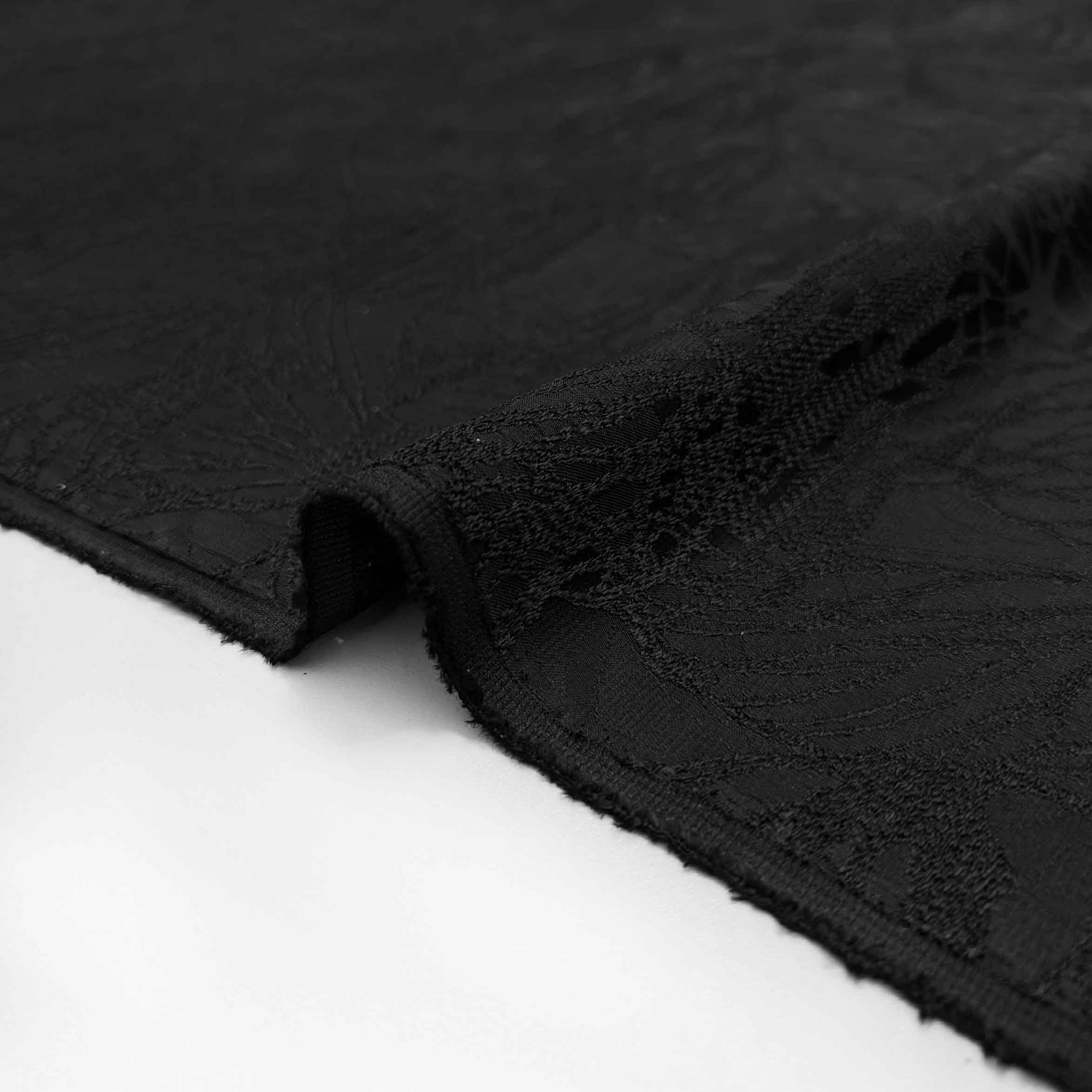 پارچه ژاکارد ویسکوز 206 رنگ مشکی 