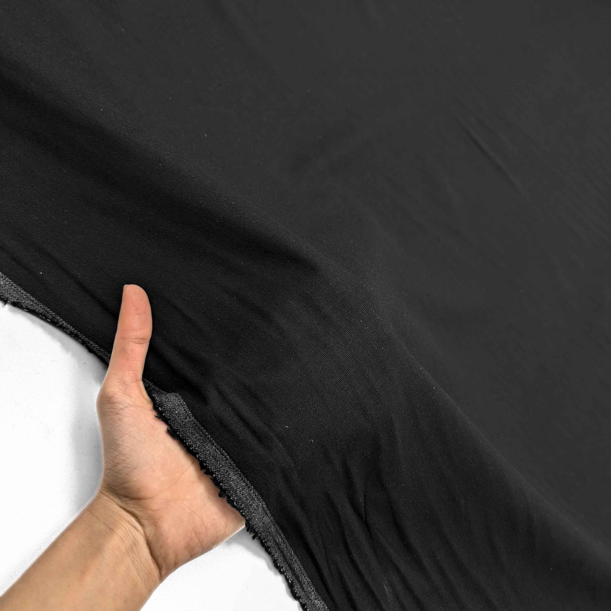 پارچه لینن ویسکوز رنگ مشکی 