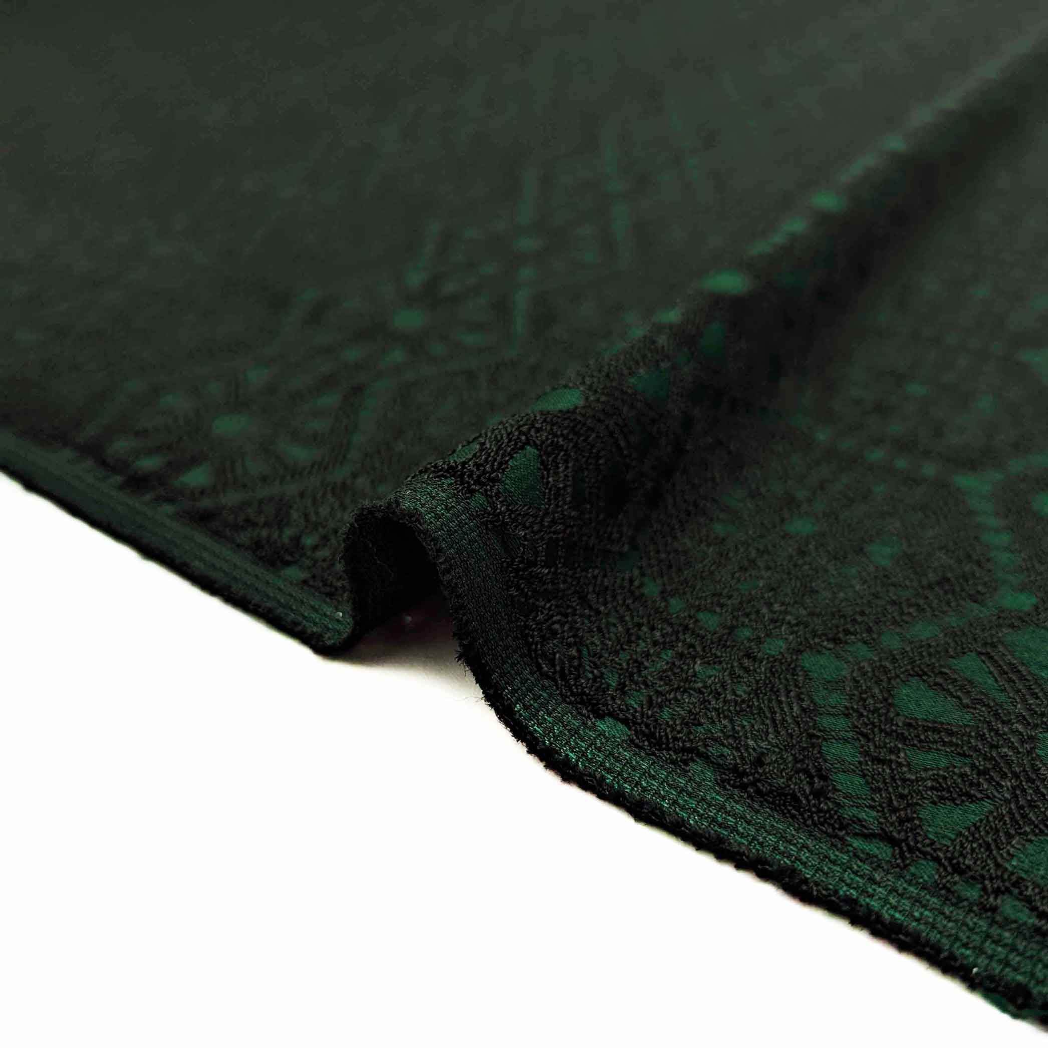 پارچه ژاکارد ویسکوز 153 رنگ سبز مشکی 