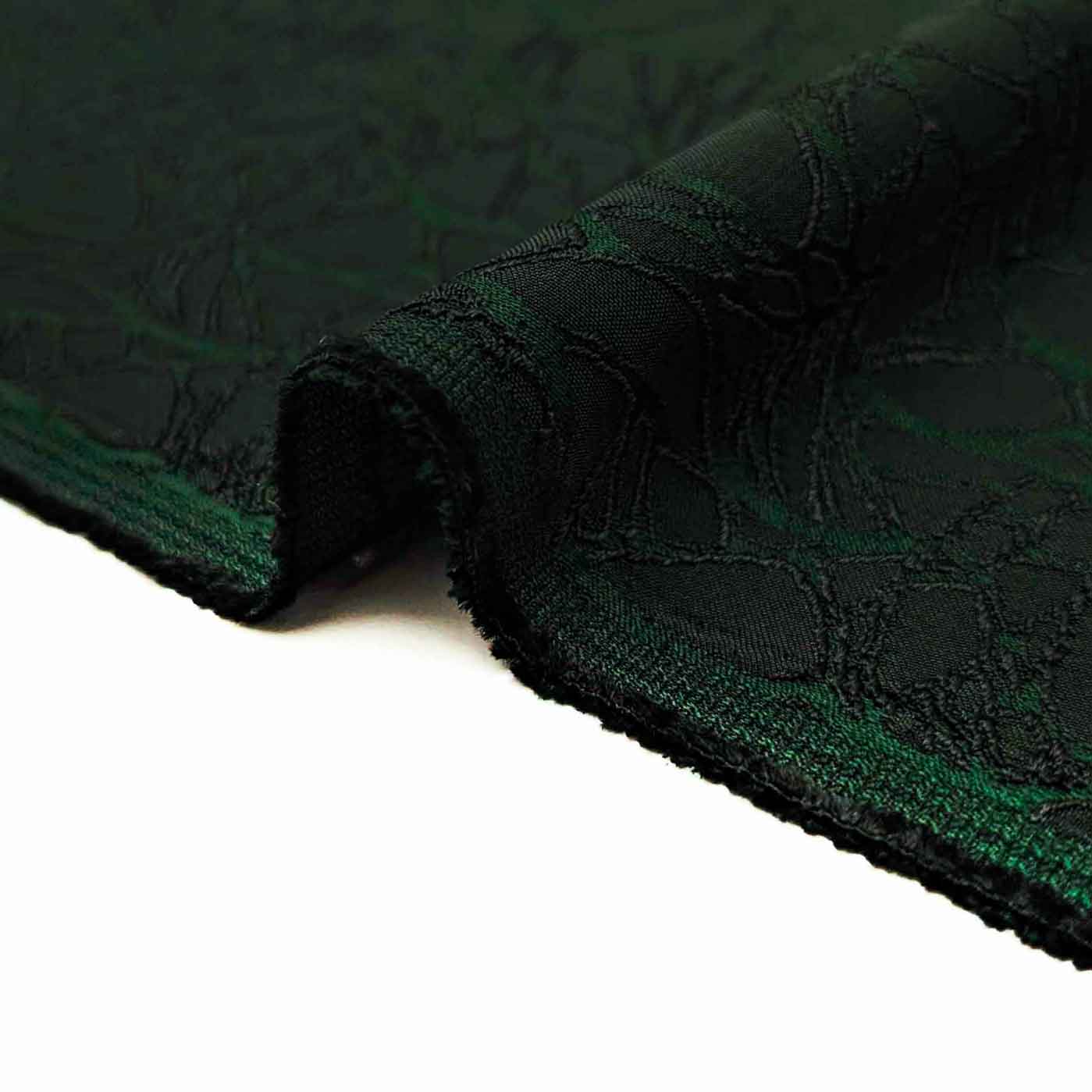 پارچه ژاکارد ویسکوز 209 رنگ سبز مشکی 