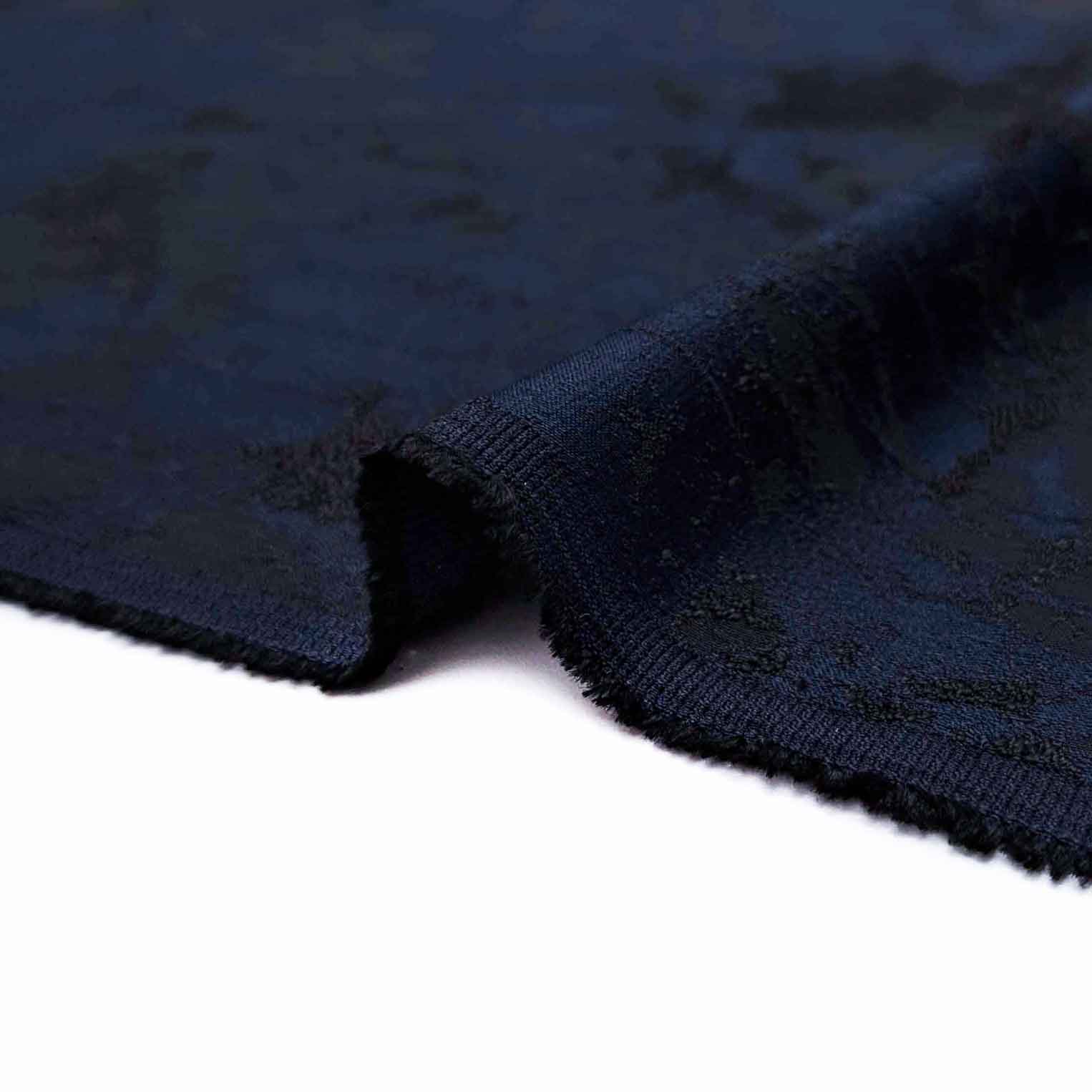 پارچه ژاکارد ویسکوز 222 رنگ سرمه ای مشکی 