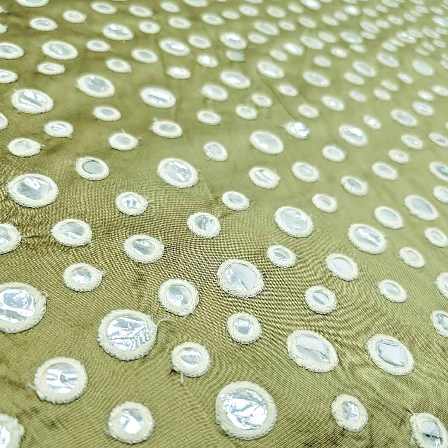 پارچه تافته آینه دوزی هندی 244 رنگ کاهویی 